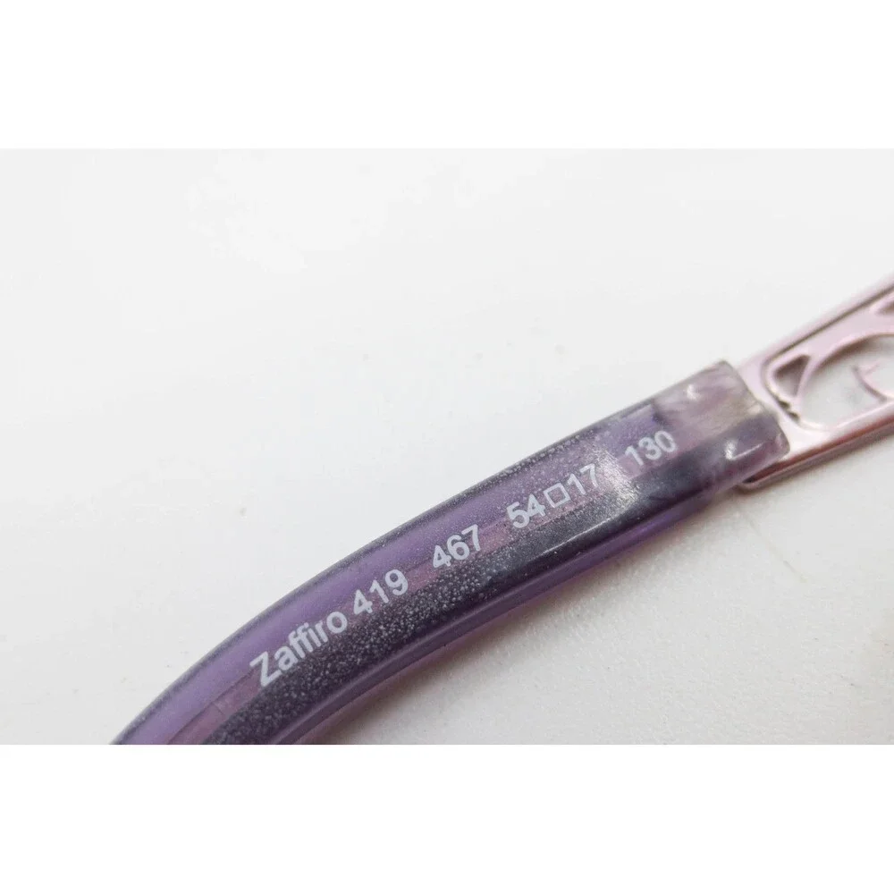 Just Cavalli Zaffiro 419 Eyeglass Frames Purple Metal Filigree Rectangular